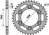 Výhodná Nabídka PBR řetězové kolo zadní 1027 45 C45 DUCATI MONSTER 696 08-14 (JTR735.45) (řetěz 520)